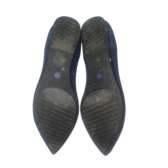 Rothy's Womens Size 5 Navy Blue Pointed Toe Flats VGUC - Picture 2 of 14